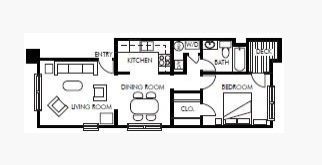 Floorplan - Roanoke Court Apartments