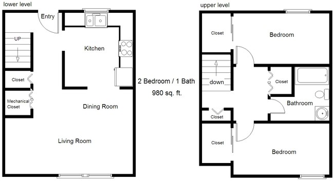 Floorplan - Cedar Hills Townhomes