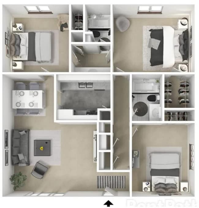 Floorplan - Sunset Grove Apartments