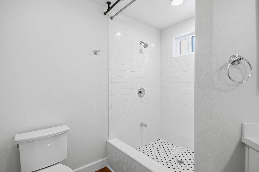 Large shower and toilet area for Suite #2 - 369 Palm Ave