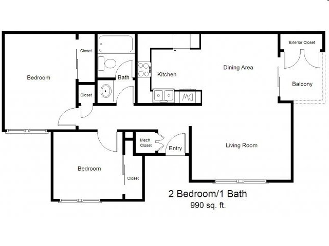 2BR/1BA - Mountain View