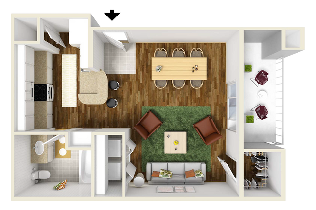 Floorplan - Kensington Park Apartments