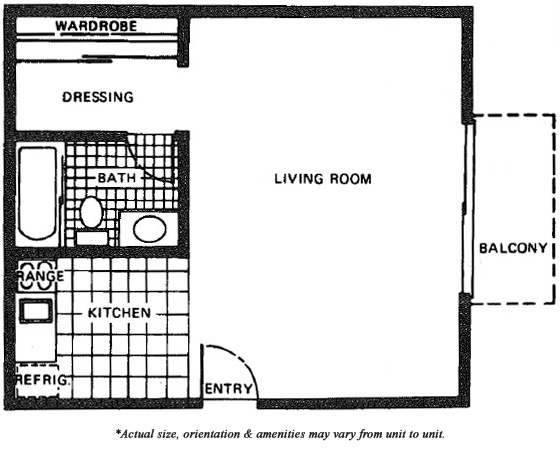 Studio/1BA - Harmon Crossings