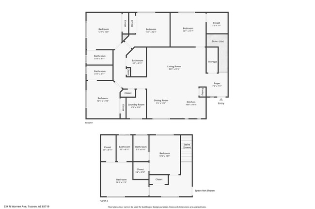 Floorplan - 332-334 N Warren Ave