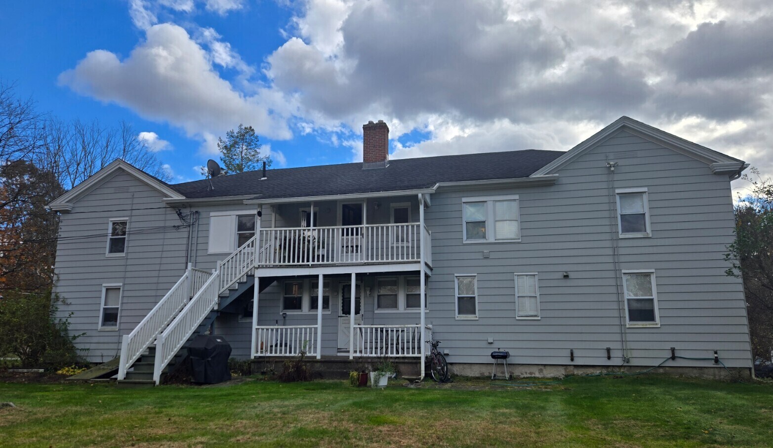 Back porch view of house - 297 Marlborough Rd