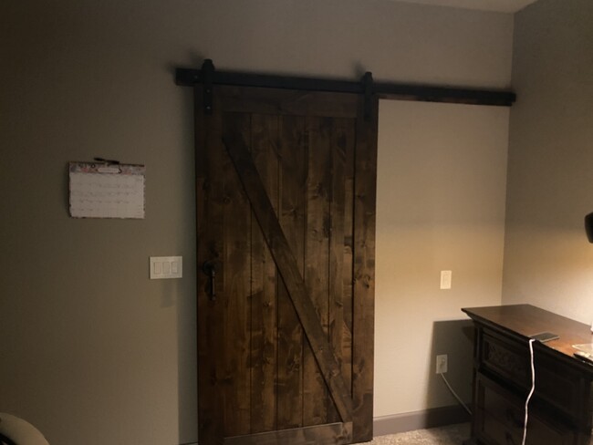 Master Bedroom Barn Door - 5722 Canyon Reserve Hts