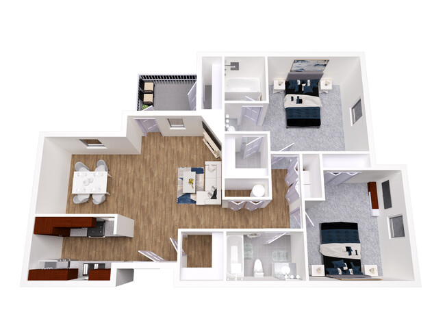 Floorplan - Fenwick Place Apartments