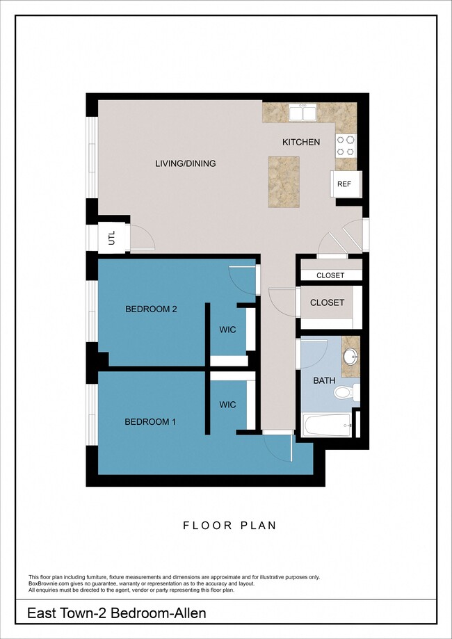 Floorplan - East Town Apartments