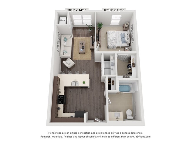 One-Bedroom - Reserve at Mott