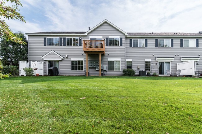 Rear view of townhome. - 1102 Bergmann Dr