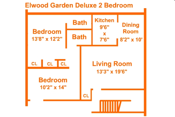 2BR/2BA - Elwood Gardens