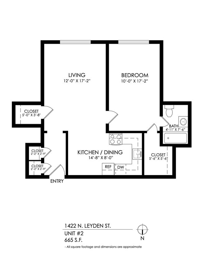 Floorplan - 1422 Leyden