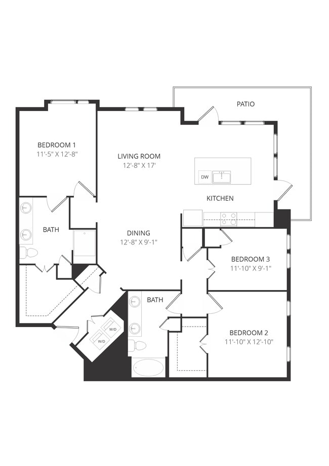 Floorplan - Lofts at Watters Creek Apartments