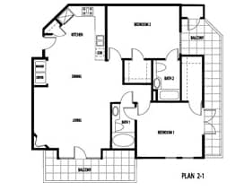 Plan 2-1 - The Bellevue Pasadena