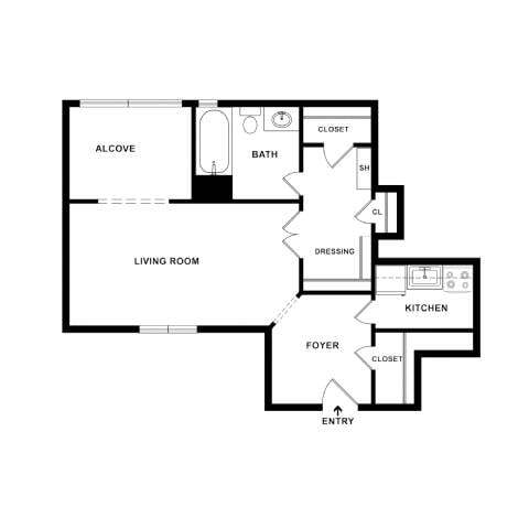 Floorplan - Empire Apartments