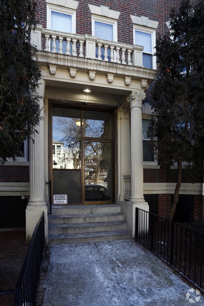 Entrance - Glenville Avenue Apartments