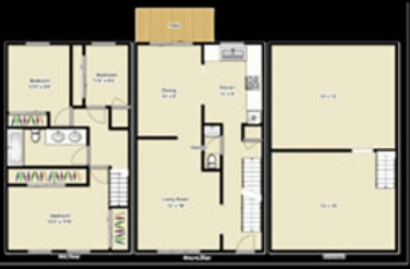 3BR/1.5BA - Yorktown Courts
