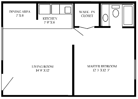 1BR/1BA - Almar Apartments- No Availability