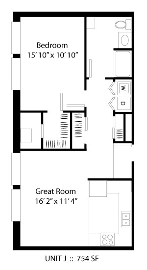 1 Bedroom (taya-50) - Taylor Park Apartments 55+