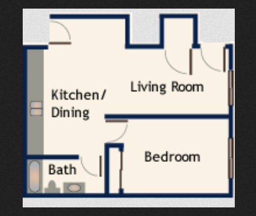 1BR/1BA - Beaver Lake Apartments & Suites