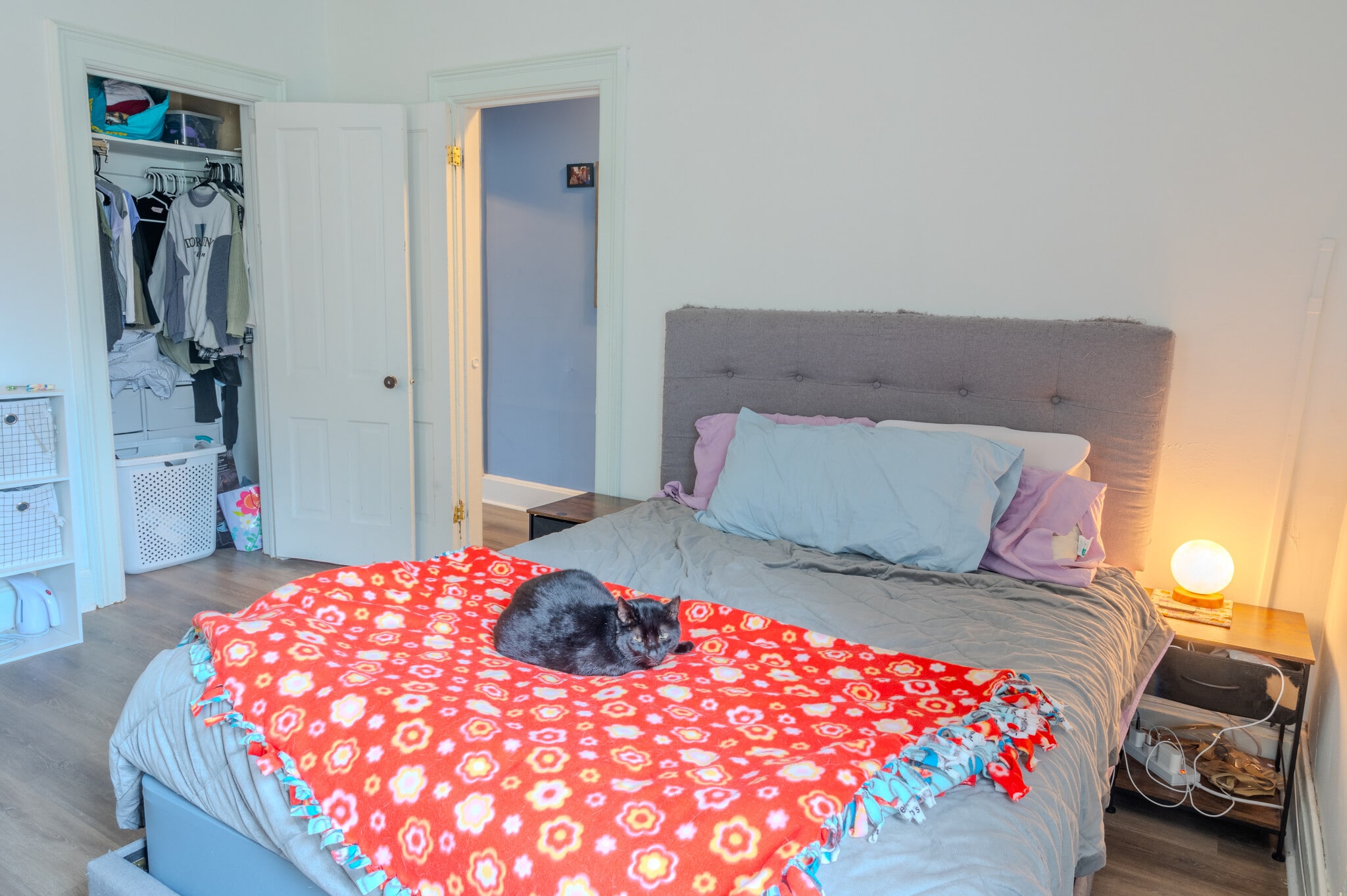 Large master bedroom closet with plenty of room for your wardrobe. - 1534 N Marshall St