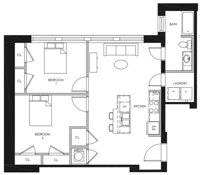 Floorplan - Sands Senior Apartments