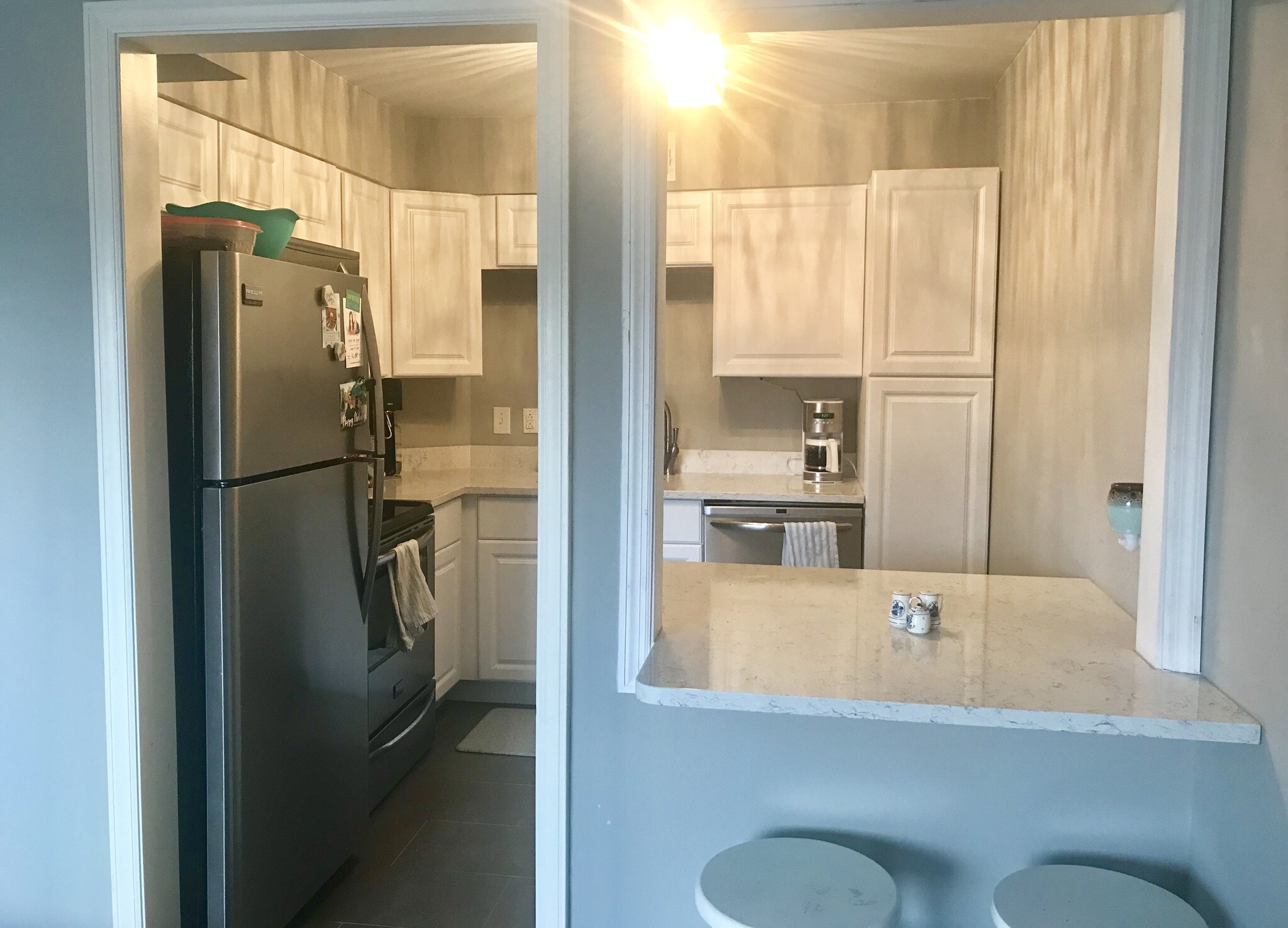 Open kitchen to living room. - 4426 Jarboe St