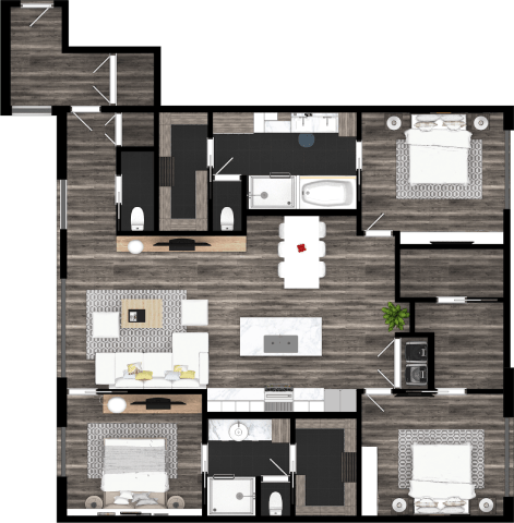 Floorplan - 3525 Normandy