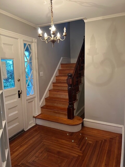front hall, stairs - 9 Linden Ave