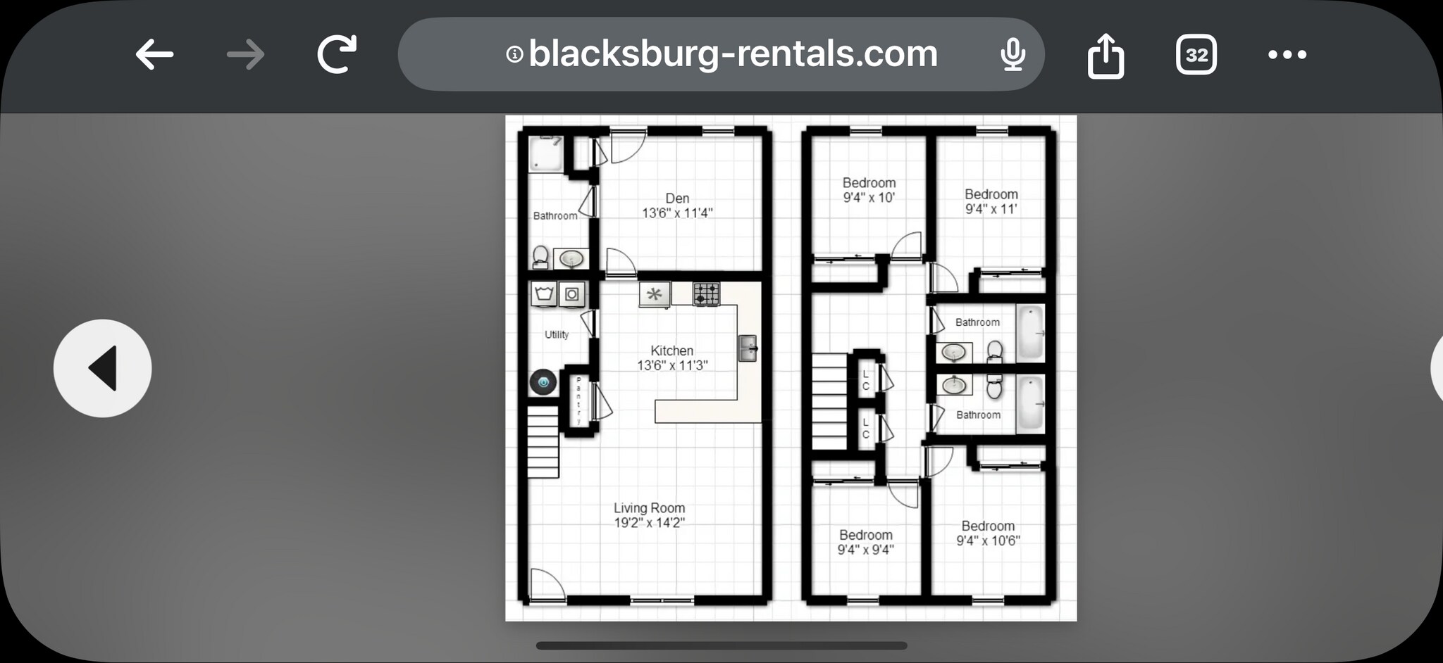 Floor plan - 834 Patrick Henry Dr
