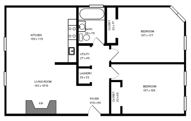 Floorplan - 617 W Drummond