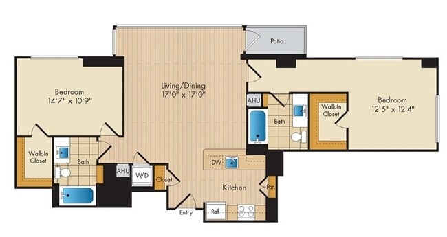 Floorplan - Flats 130 at Constitution Square