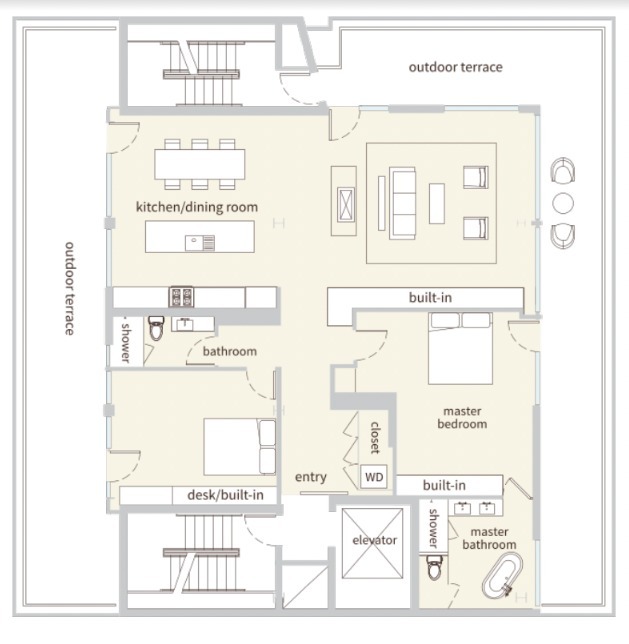 Floorplan - The Lofts at 325 Westlake