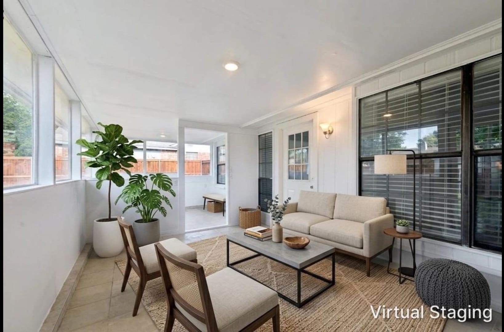 Sunroom (Virtual staging) - 543 Guadalupe Dr