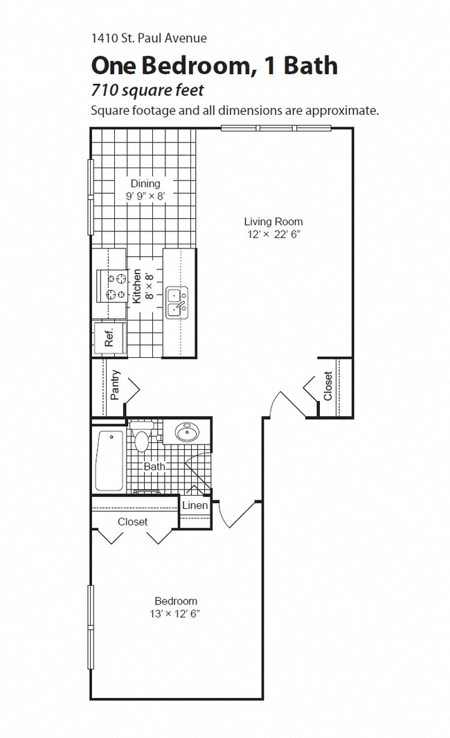 Floorplan - 1410 St. Paul Place