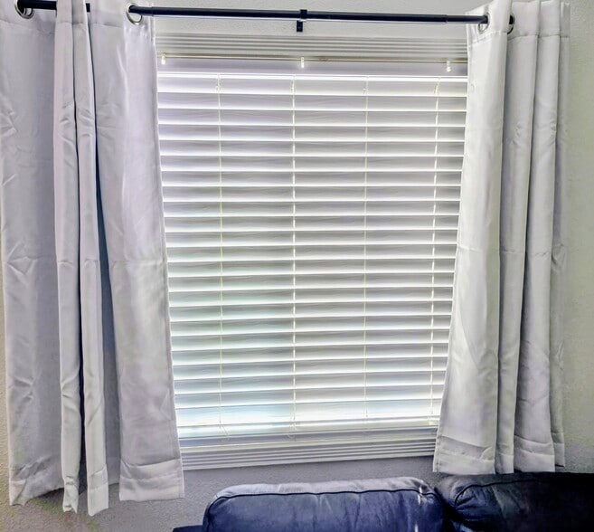 Blackout curtains in each room to make it easy to go to sleep no matter what time your day ends - 3622 Wild Oats Ln