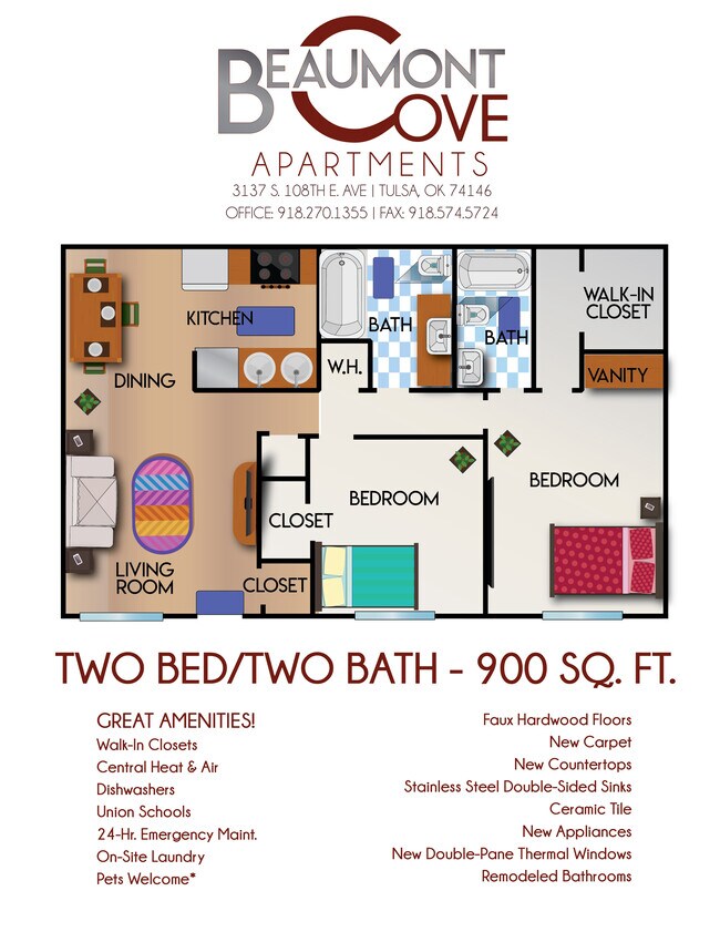 Floorplan - Beaumont Cove Apartments