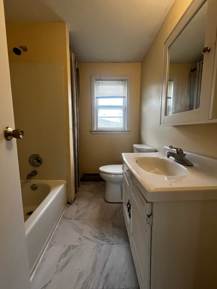 Bathroom with New Flooring - 106 County Rte 11A