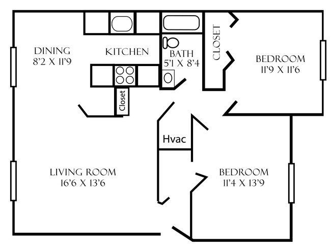 Floorplan - Hessel on the Park