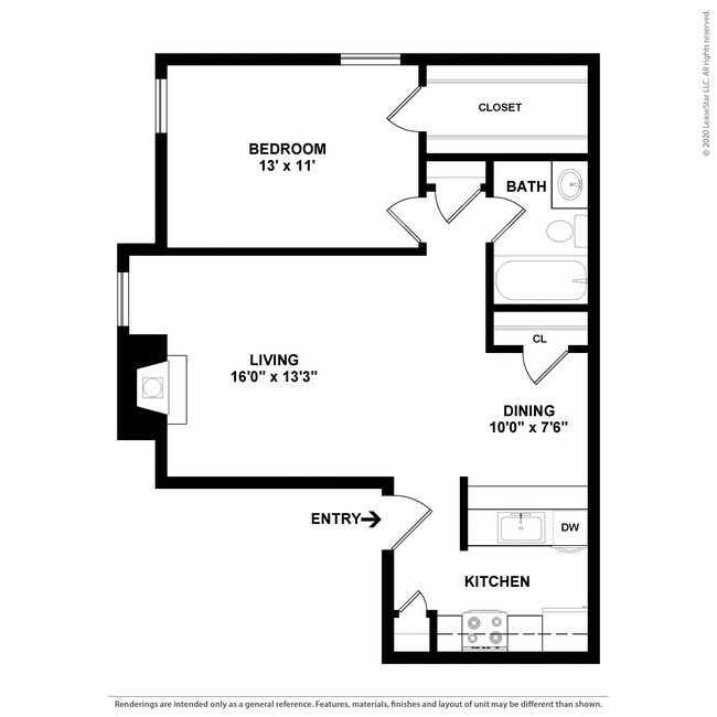 Floorplan - Alena Apartments