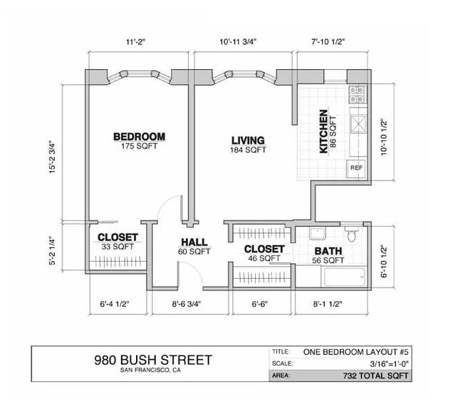 1BR/1BA - 980 Bush