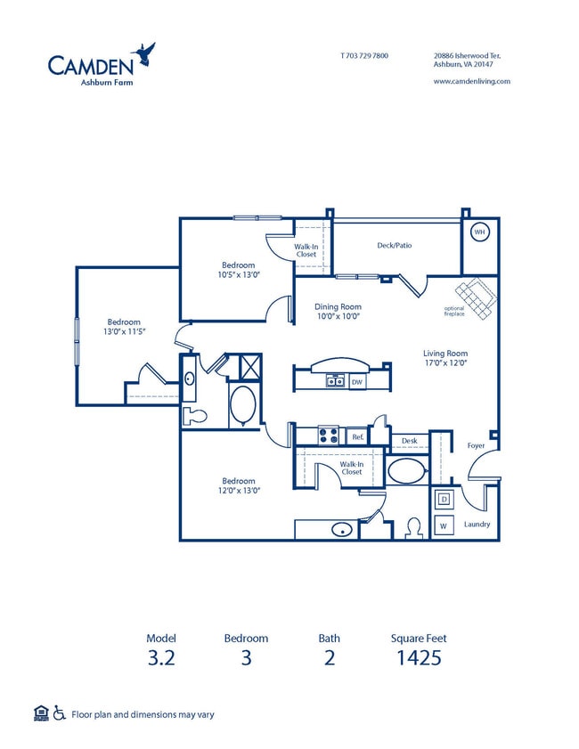 Floorplan - Camden Ashburn Farm