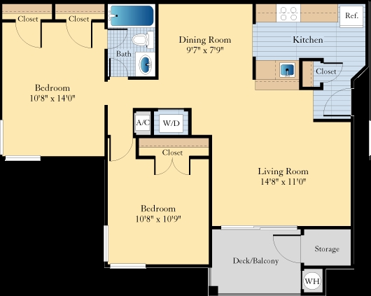 2BR/1BA - The Fields of Manassas