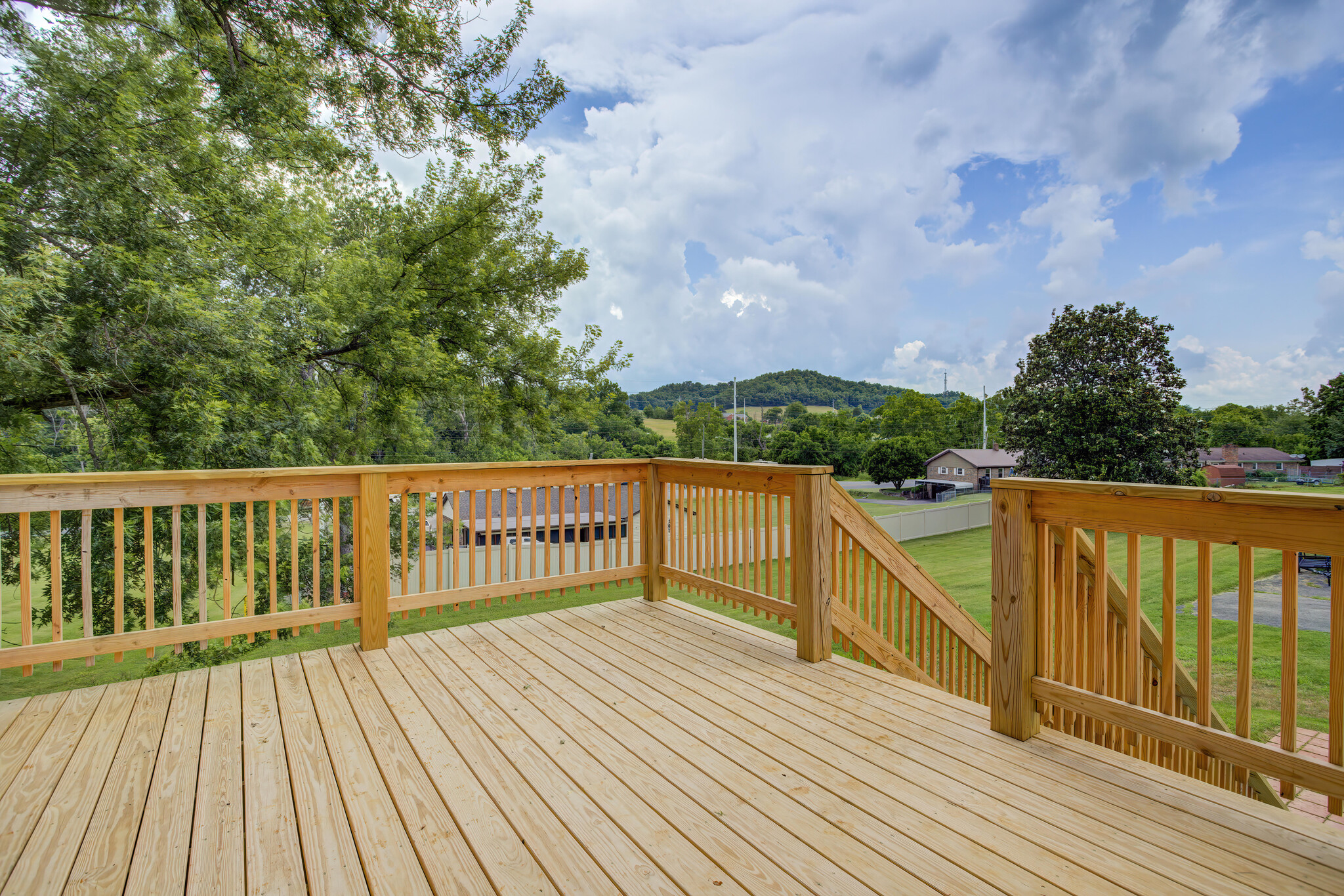 Newly built wooden deck - 288 Beaver Rd