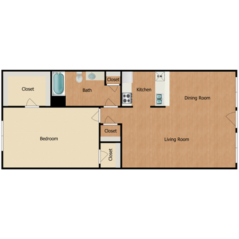 Floorplan - Ventana at Valwood Apartments