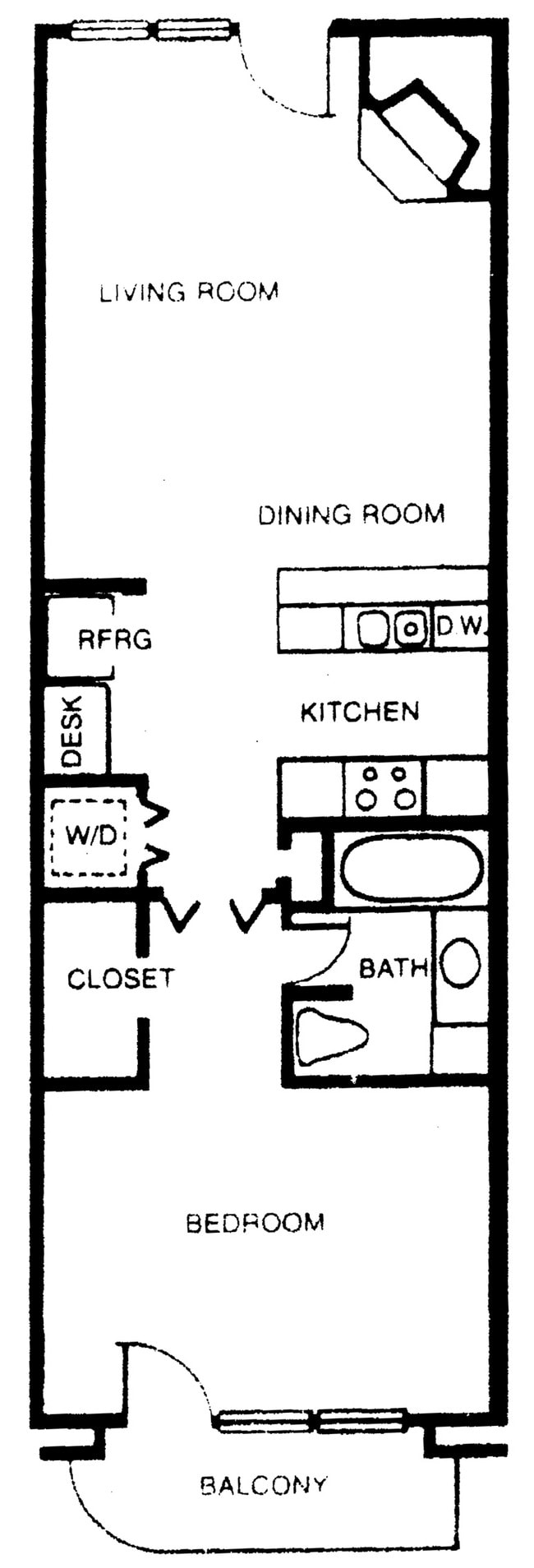 1BR/1BA - The Colonnade on Cole