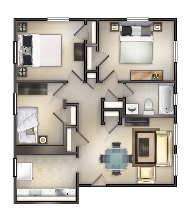 Floorplan - Frederick Greenes Apartments