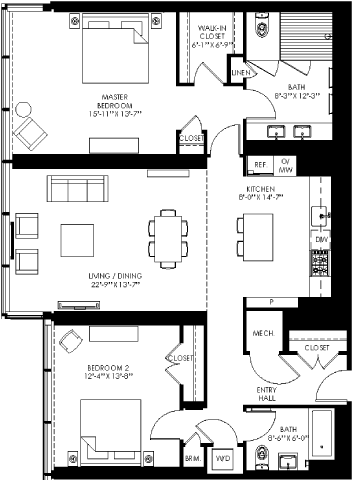 Floorplan - Apartments at Westlight