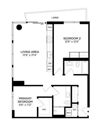 Floorplan - Lilia Waikiki