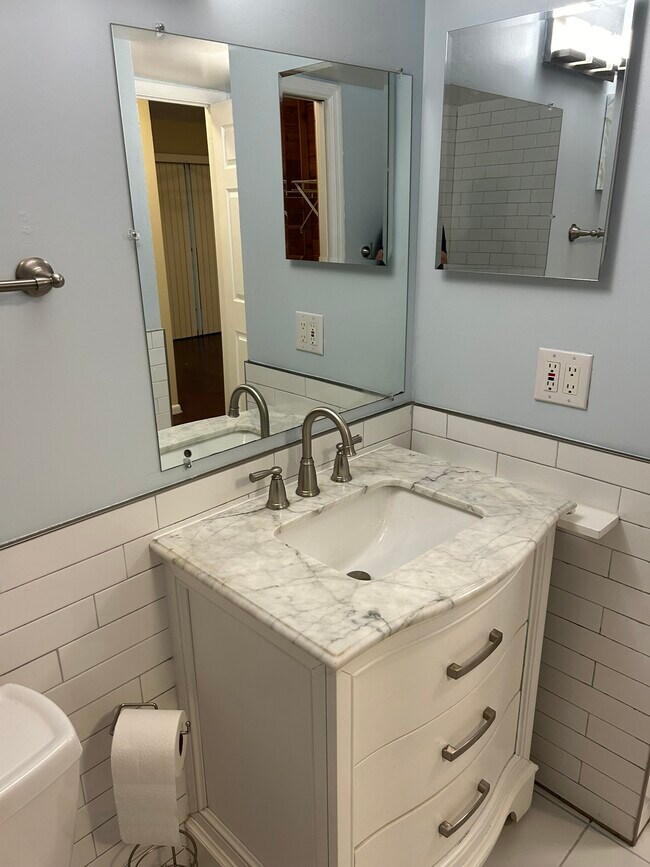 Marble sink/ Medicine cabinet - 1687 Brookhouse Cir
